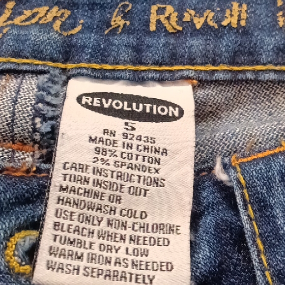 Women's revolution jeans by revolt size 5 - Picture 10 of 10